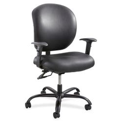Safco Alday 24/7 Task Chair, 26 x 26 x 38 Inches, Black Vinyl