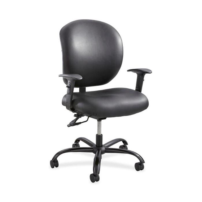 Safco Alday 24/7 Task Chair, 26 x 26 x 38 Inches, Black Vinyl