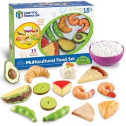 Learning Resources Multicultural Food Set, 15 Pieces 1533486