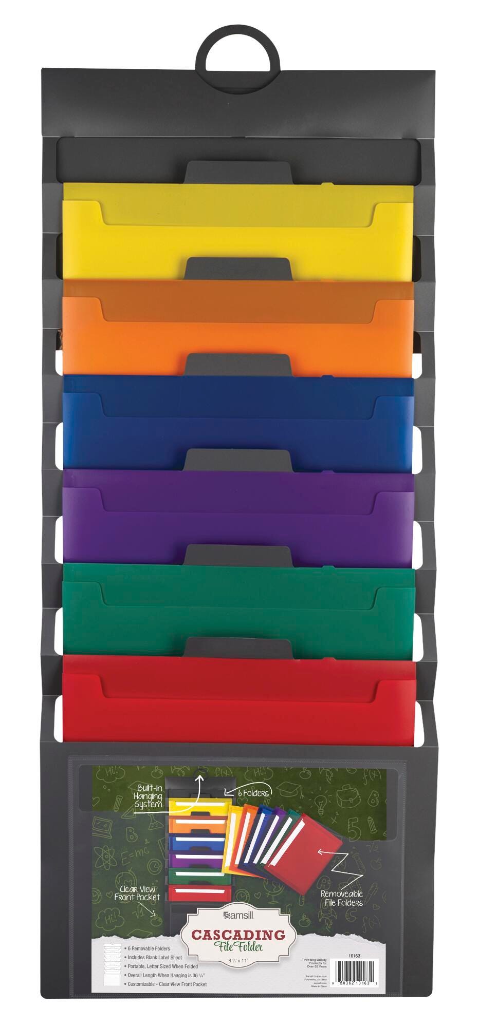 Samsill 6 Pocket Hanging File Organizer, Item Number 2100457