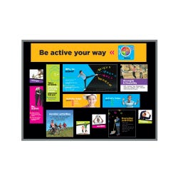 Image for Visualz Be Active Your Way Bulletin Board Kit, 14 Pieces from School Specialty