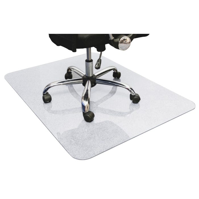 Floortex Glaciermat Glass Chair Mat - Chair mat, Glass, 48 x 60 Inches, Clear