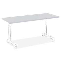Lorell Light Gray Laminate Rectangular Invent Tabletop, 24 x 48 Inches 1540777
