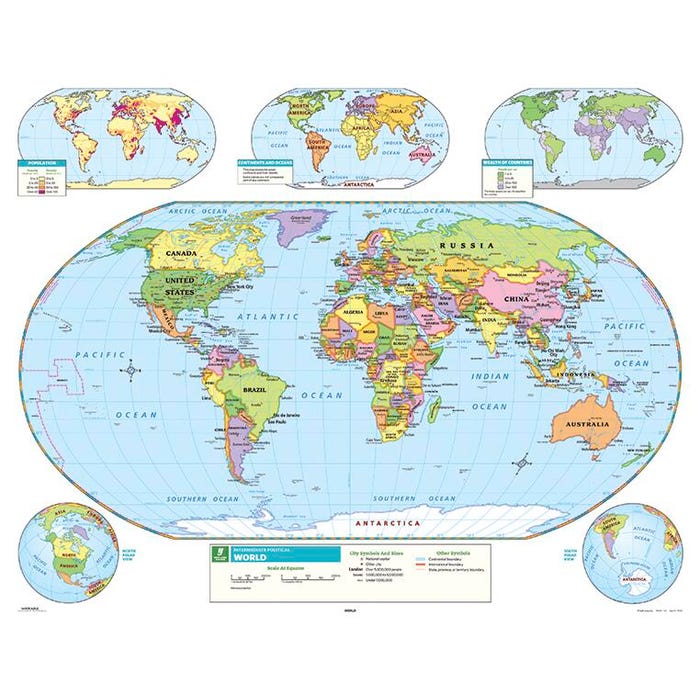 Nystrom Intermediate World Map