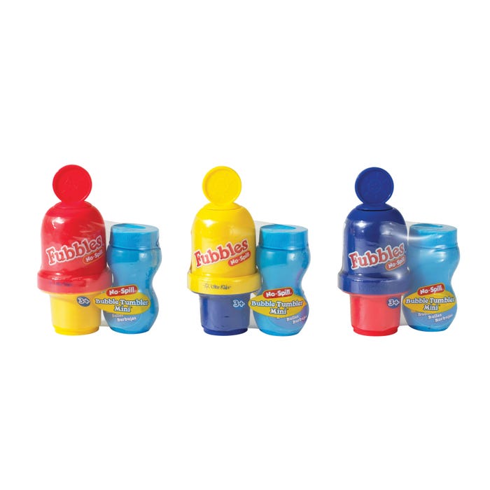 Fubbles No-Spill Mini Bubble Tumblers, Set of 24