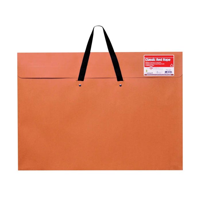 Star Products Artist Red Rope Fiber Portfolio, 17 x 22 Inches, 2 Inch Expansion