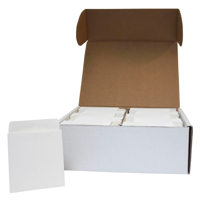 School Smart Standard Library Pockets with Plain Backing, 3-1/2 x 4-1/2 Inches, Pack of 500