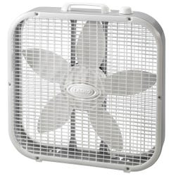 Lasko Slim 20 Inch Box Fan with Save Smart, White 2124983