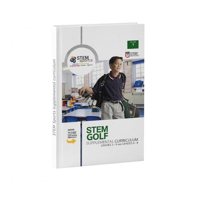 STEM Sports Golf Curriculum Manual Only, Grades 3 to 5 & 6 to 8