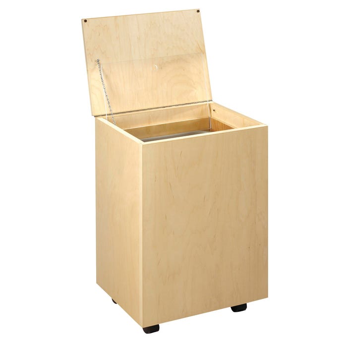 Diversified Spaces Perspective Mobile Clay Cart, 18-1/4 x 14-1/8 x 28-1/2 Inches, Maple