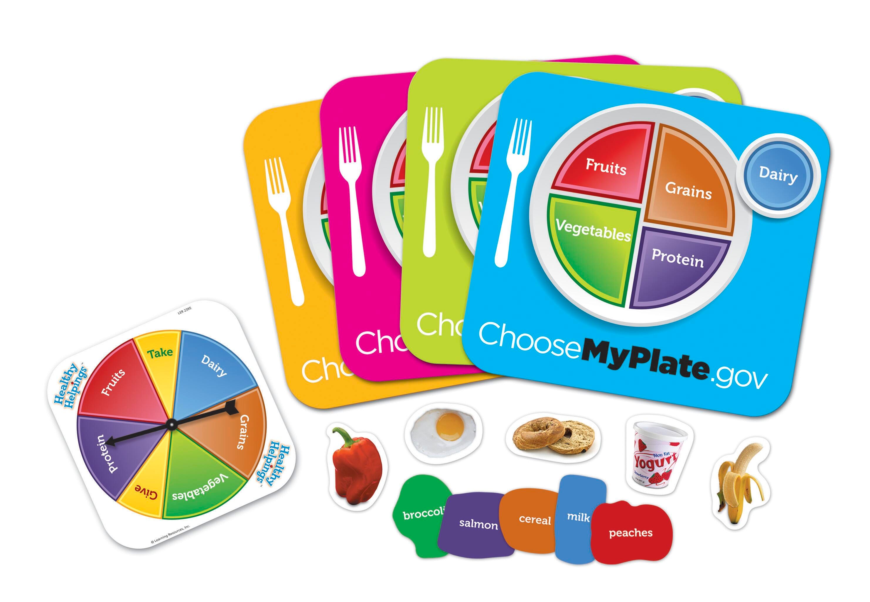 Learning Resources Healthy Helpings MyPlate Game, Set of 55 1408050