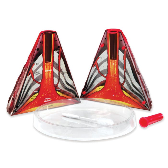 Learning Resources Erupting Volcano Cross-Section Model