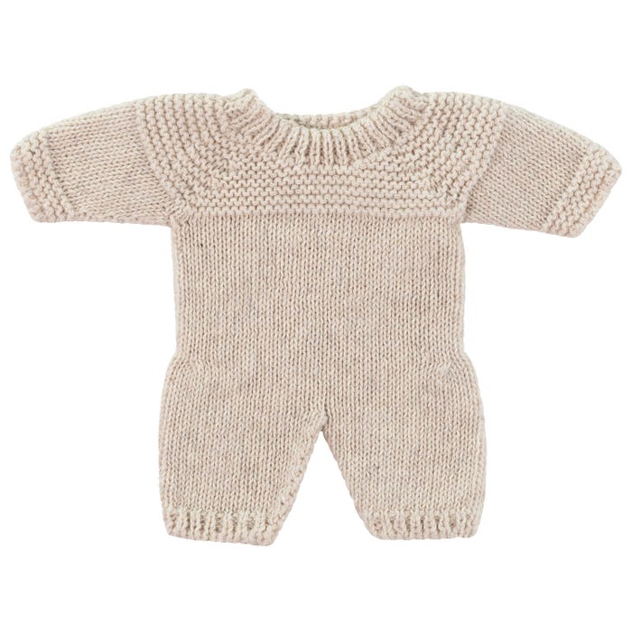 Miniland Clothes for Newborn Baby Doll, Linen Pajamas, 8-1/4 Inches