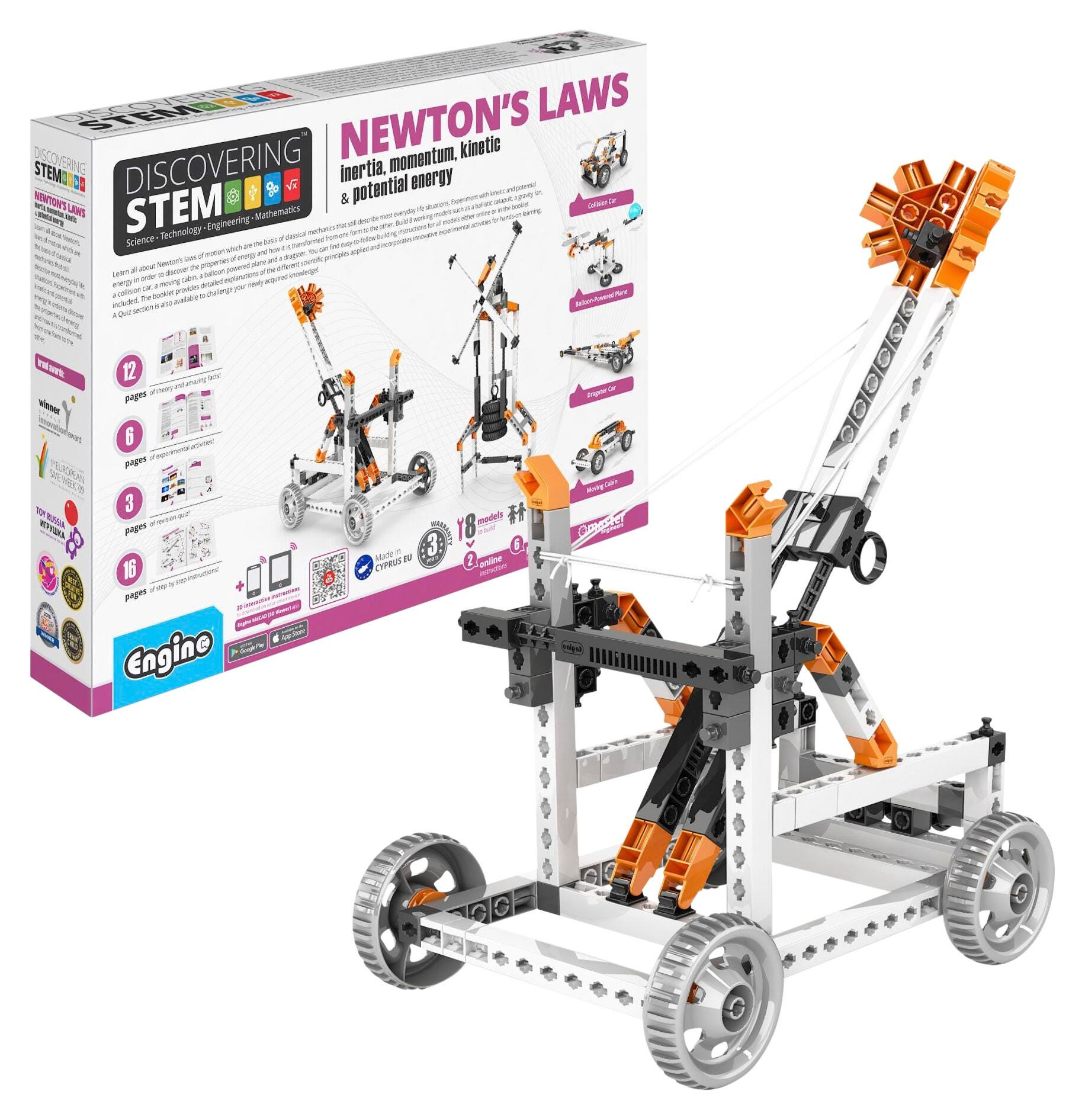 Engino® STEM Newton's Laws: Inertia, Momentum, & Energy 2148122