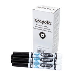 Image for Crayola Bulk Ultra-Clean Washable Markers, Broad Line, Black, Pack of 12 from School Specialty