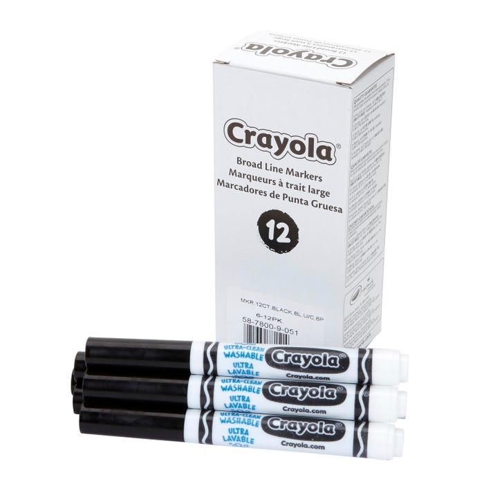 Crayola Colored Pencils - 12 Count All Black (Single Color Pack)