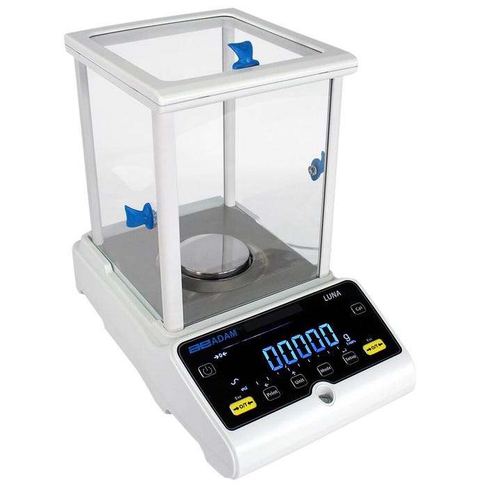 Adam Equipment Luna LAB 254E Analytical Balance, 250g Capacity, 0.0001g Readability, External Calibration