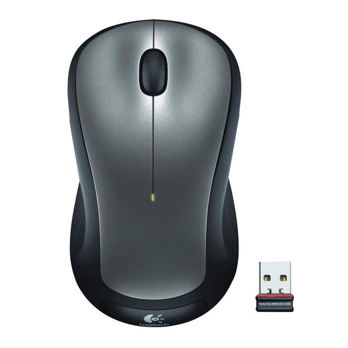 Logitech M310 Wireless Mouse, Black/Silver