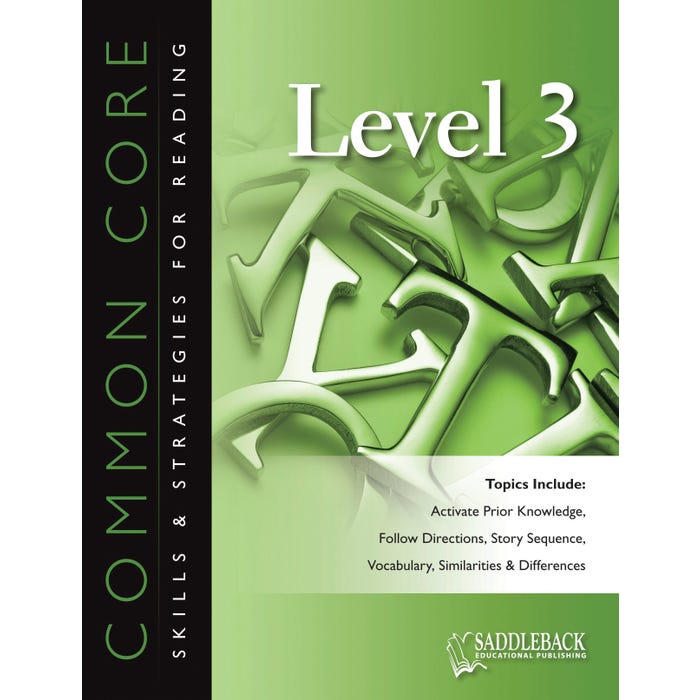 Saddleback Common Core Skills and Strategies Reading Level 3