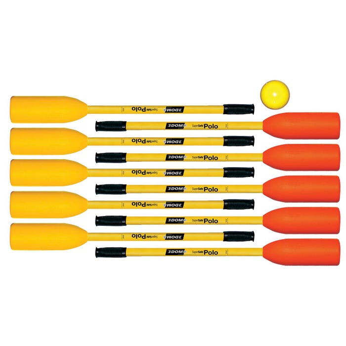 DOM Super-Safe Polo Set, 32 Inches, Includes 10 Sticks and 1 ball