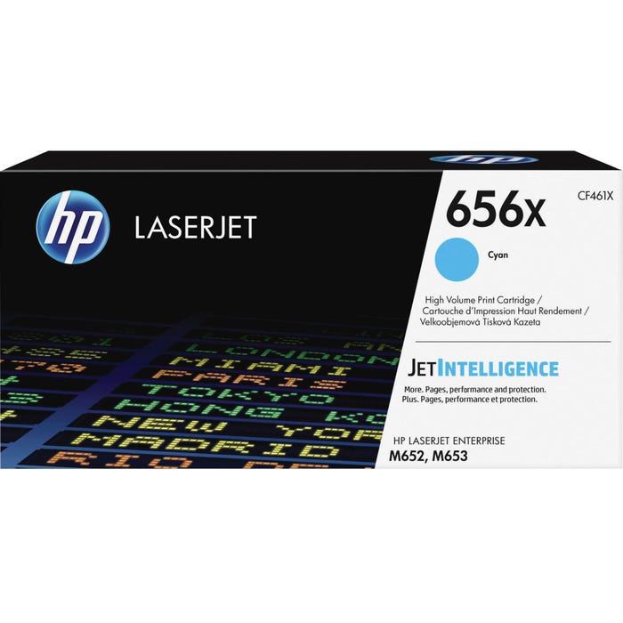HP 656X Ink Cartridge, CF461X, Cyan