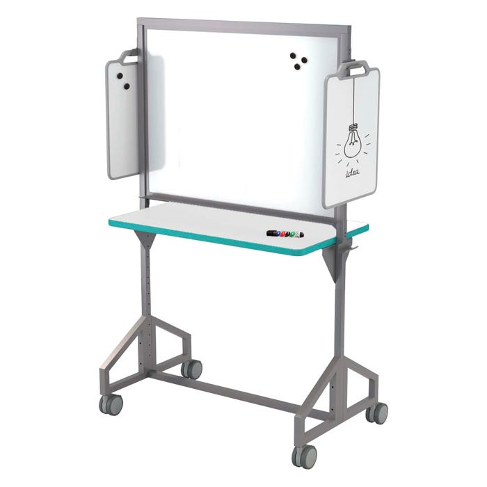 Classroom Select Mobile Makerspace Markerboard, 24 x 40 Inch Worksurface