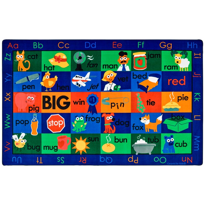 Carpets for Kids Premium Rhyme Time Carpet, Rectangle