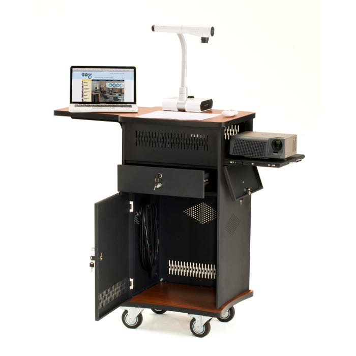 Oklahoma Sound The Wizard Presentation Center, Cherry Wood/Black