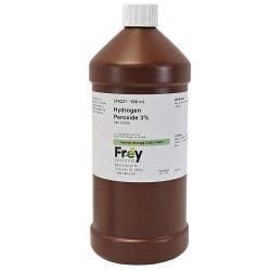 Image for Frey Scientific Hydrogen Peroxide 3%, 500 mL, Lab Grade from School Specialty