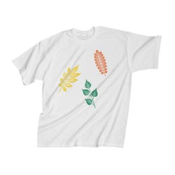 Heavyweight Cotton-Blend T-Shirt, Crew Neck, Small, White