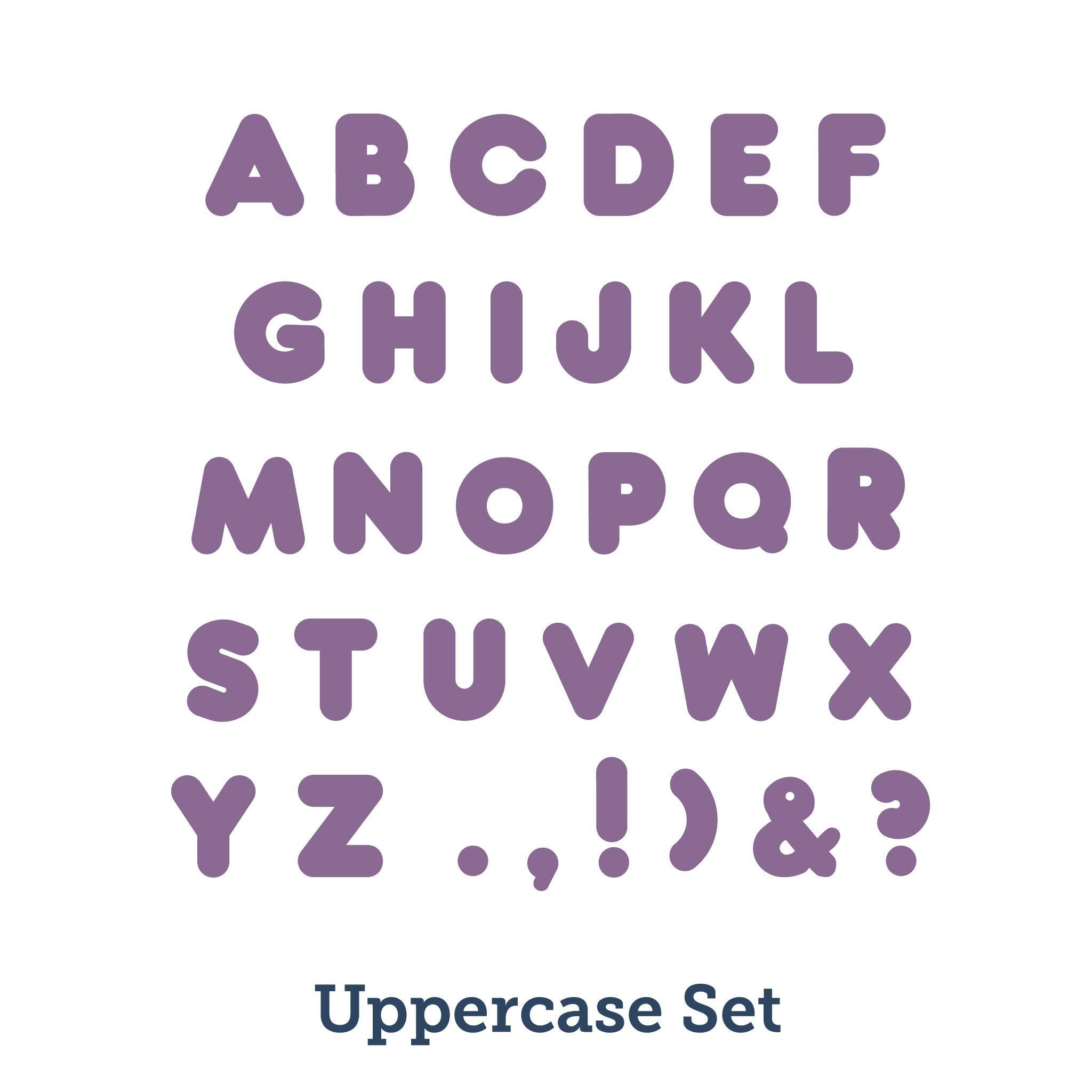 AccuCut Marshmallow Alphabet Dies, Uppercase, 5 Inch, Set of 30 2216292