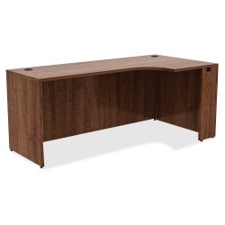 Lorell Laminate Right Corner Credenza, 72 x 36 x 24 x 29-1/2 Inches, Walnut