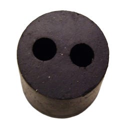 Delta Education Rubber Stoppers, #2, 2 Holes, Pack of 16