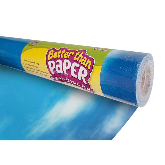 Teacher Created Resources Better Than Paper Bulletin Board Roll, Clouds