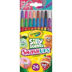 Crayola Silly Scents Smash Ups Mini Twistables Scented Crayons, Assorted Colors, Set of 24 2102430