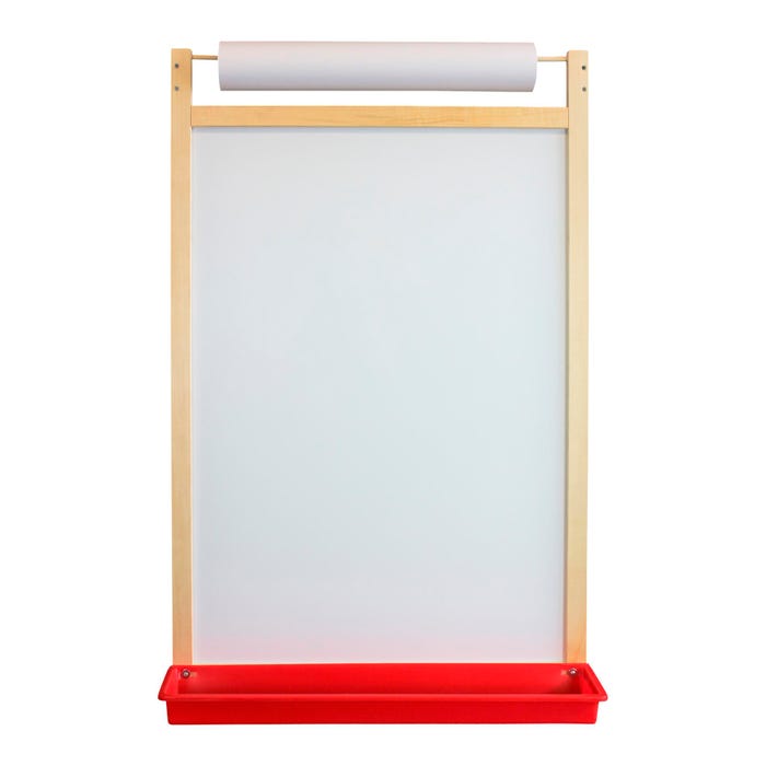 Crestline Magnetic Dry-Erase Wall Easel with Paper Roll, 24-1/2 x 6 x 37-1/2 Inches