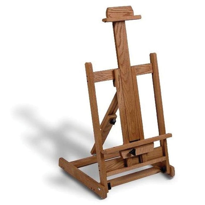 American Easel Table Top Easel, 30 in L, 18 X 18 in Base, Northern Oak, Golden Oak