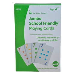 Achieve It! School Friendly Jumbo Card Deck, Set of 56, Item Number 2098992
