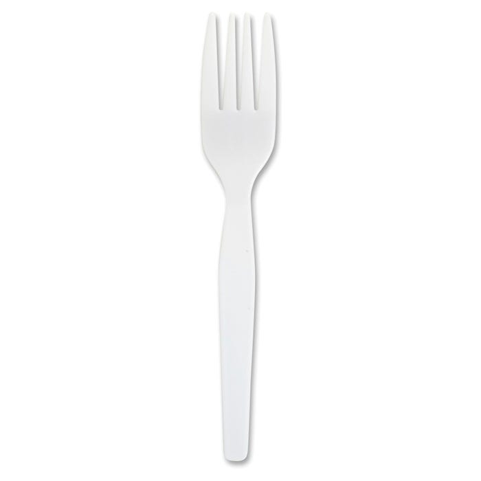 Genuine Joe Fork, White, Pack of 1000