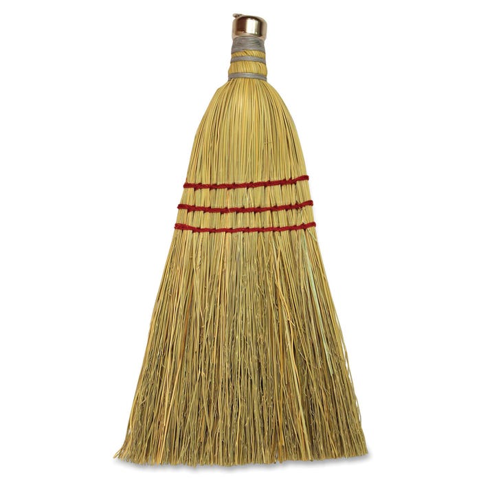 Genuine Joe Whisk Broom, 12 Inches, Natural