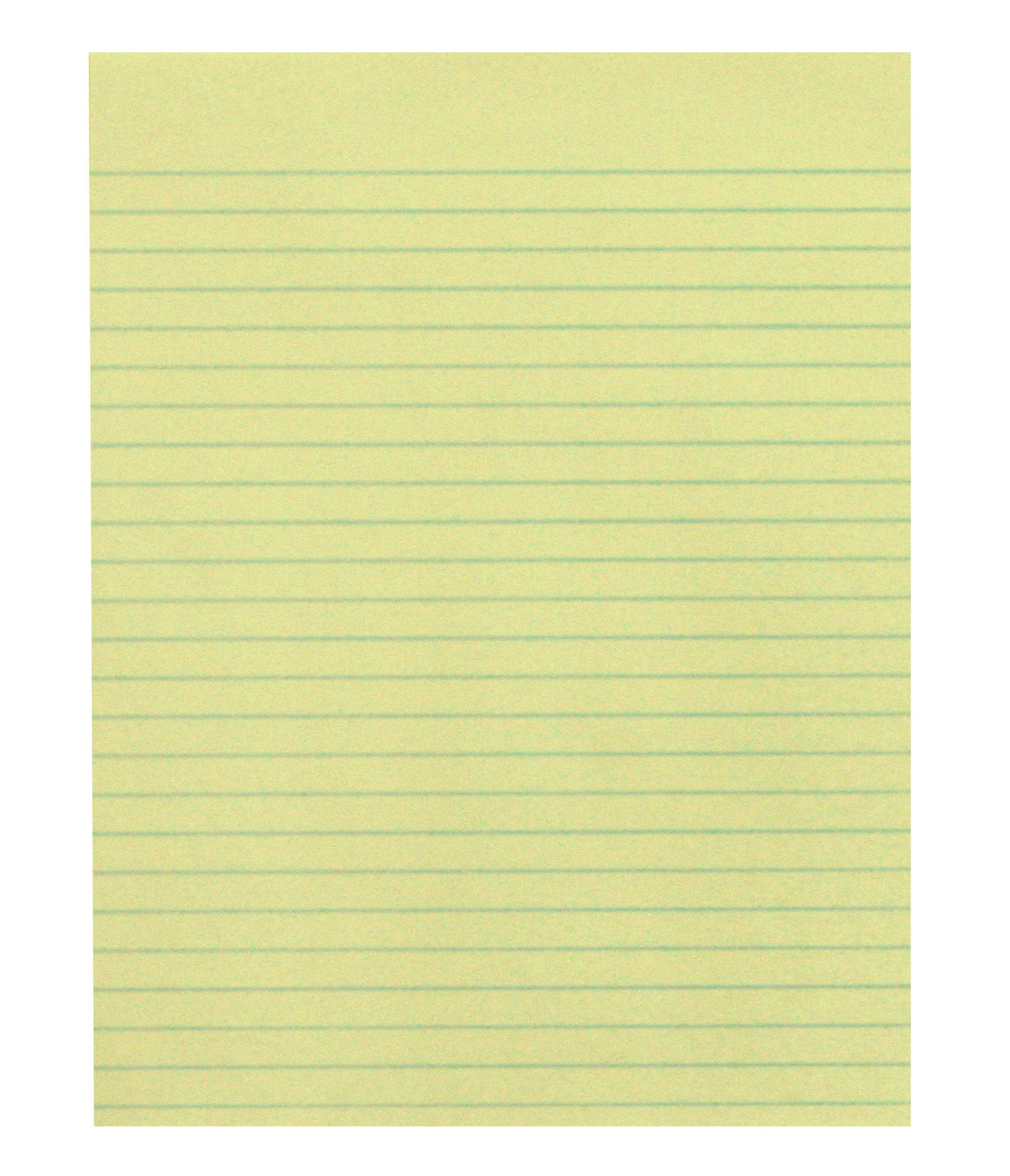 School Smart Composition Paper, No Margin, 8-1/2 x 11 Inches, Yellow, 500 Sheets 085430