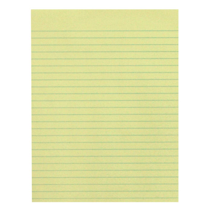 School Smart Composition Paper, No Margin, 8 x 10-1/2 Inches, Yellow, 500 Sheets