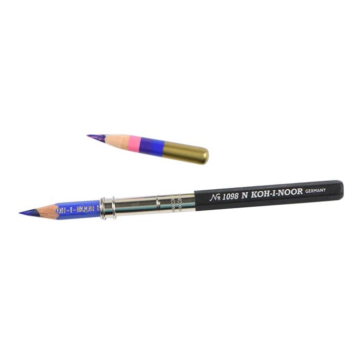 Chartpak Pencil Lengthener, Black/Silver