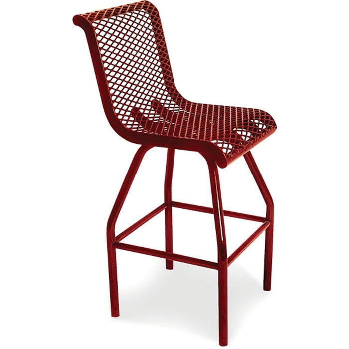 UltraSite 956 Series Portable Food Court Chair, Perforated Pattern, 30 Inch Seat