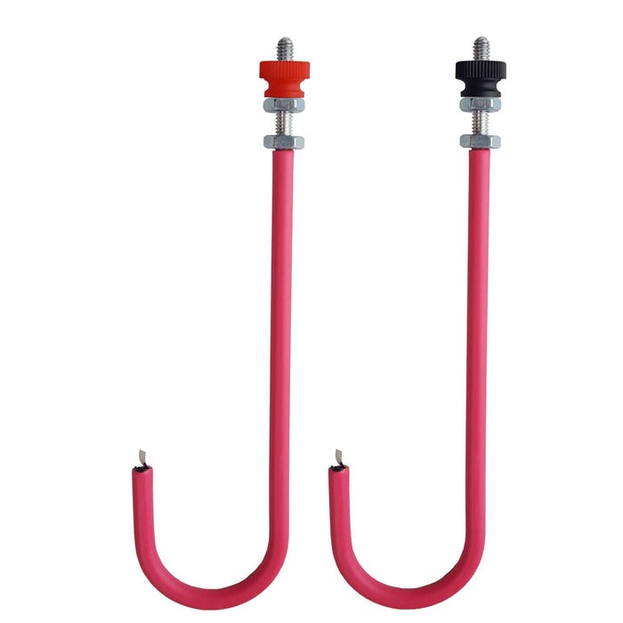 GSC Platinum Tipped J-Hook Electrodes for Electrolysis, Set of 2