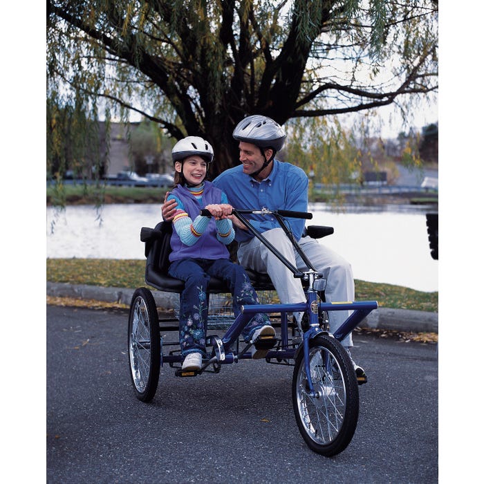 Worksman Cycles Two Seat Tricycle Side-by-Side Trike, Speed, Seats