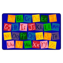 Childcraft ABC Furnishings Chalk Alphabet Seating Educational Carpet, Rectangle 4002109
