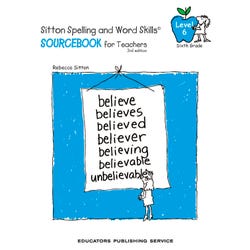 Image for Sitton Spelling Sourcebook for Teacher, Grade 6, Set of 1 Book and 5 Posters from School Specialty