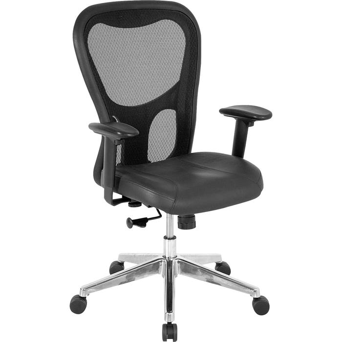 Lorell Executive Chair, Black, 24-7/8 W x 23-5/8 D x 44-1/8 H in
