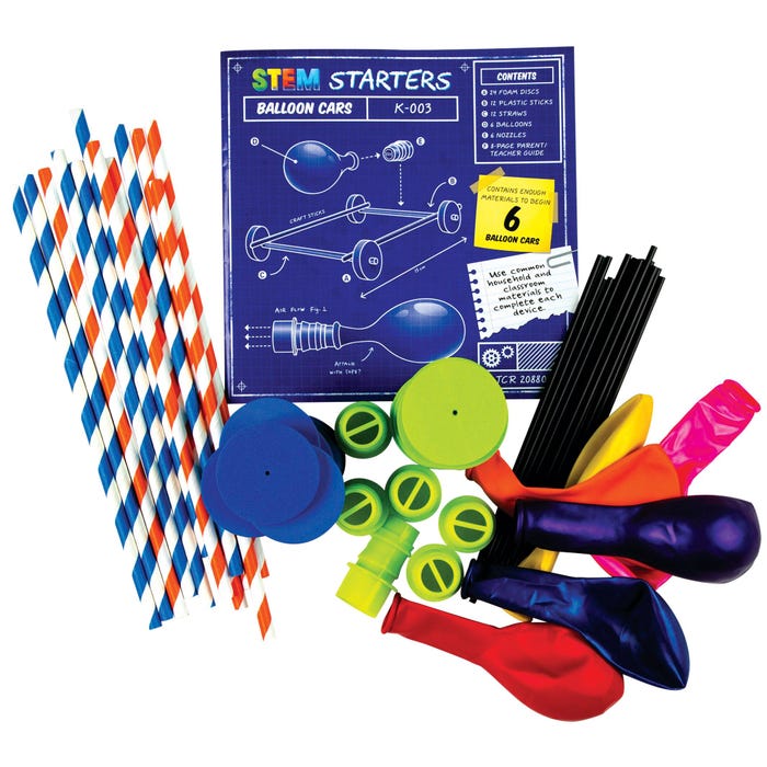 Teacher Created Resources STEM Starters, Balloon Cars Basic Starter Kit
